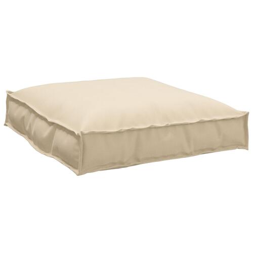 Palle Pude Sæt 2 Stk Beige Polyester Aftagelige Betræk