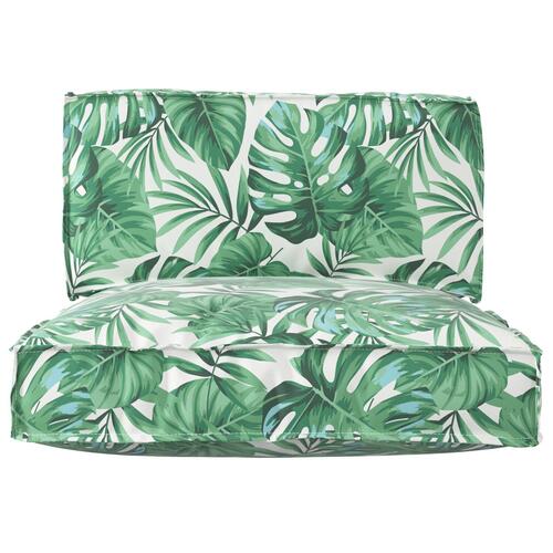 Pallet Pude Sæt Sæt af 2 Bladbillede Polyester Standard