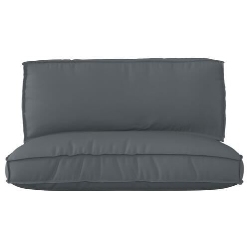 Pallet Pudesæt Sæt af 2 Antracit Polyester Standard Pudesæt