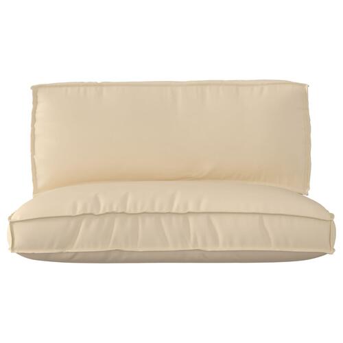Pallepudesæt Sæt af 2 Beige Polyester Pallepude Rektangulær