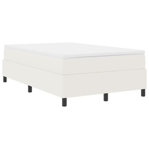 Boxspring Seng med Creme Madras 120x200 cm Corduroy Stof