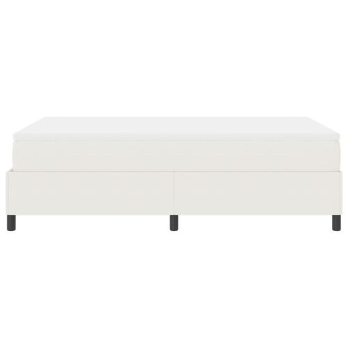 Boxspring Seng med Creme Madras 120x200 cm Corduroy Stof