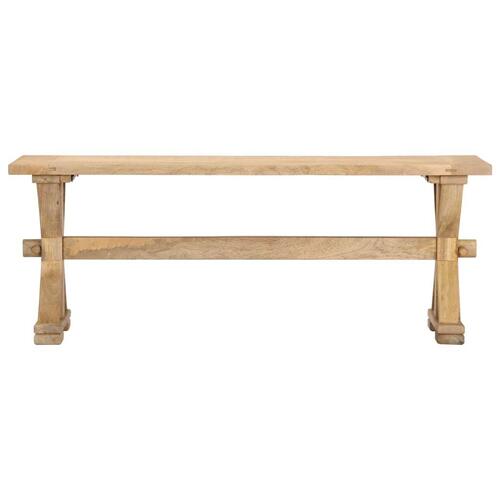 Entrébænk i massivt mangotræ 120 x 35 x 45 cm