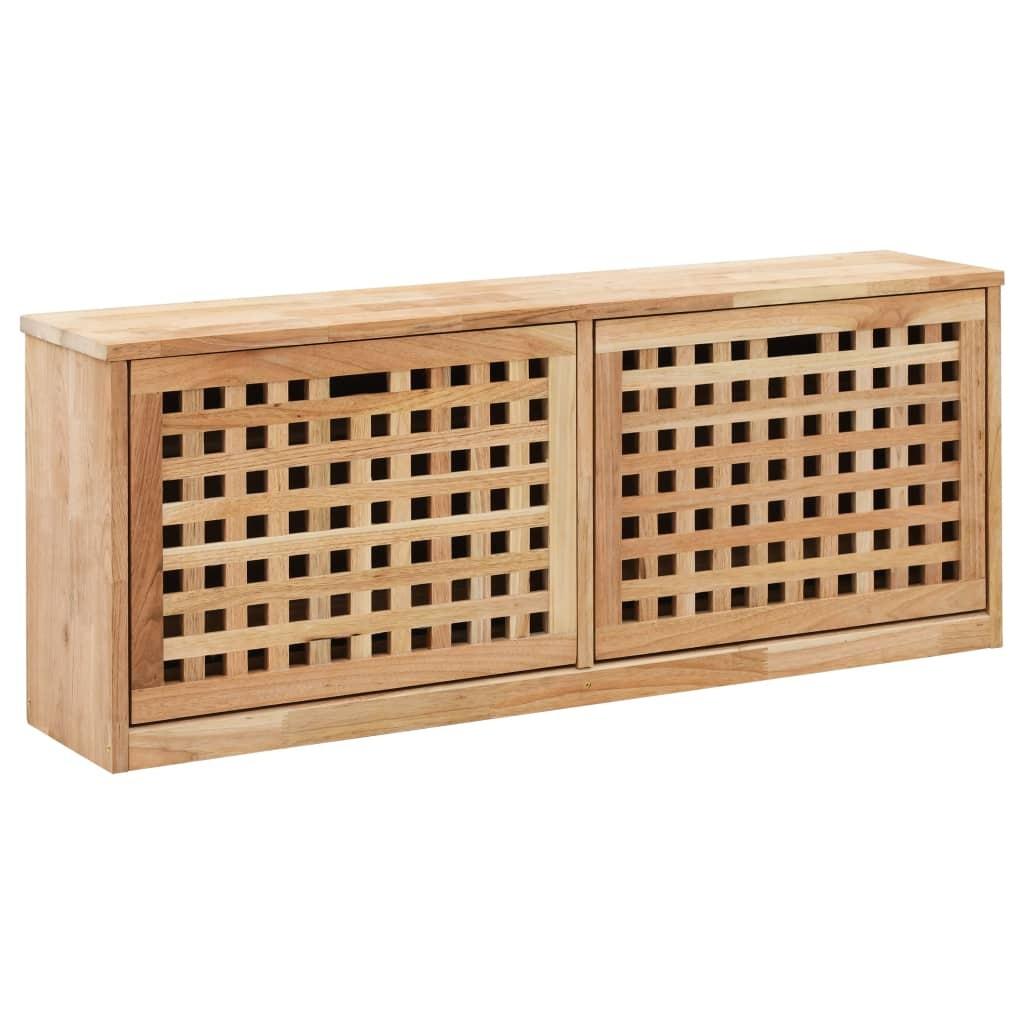 Skobænk 94 x 20 x 38 cm massivt valnøddetræ