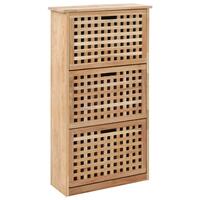 Skoskab 55x20x104 cm massivt valnøddetræ