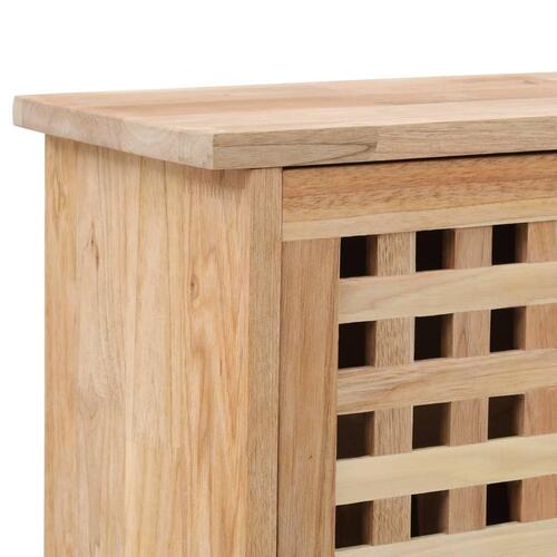 Skoskab 55x20x104 cm massivt valnøddetræ