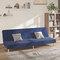 2-personers sovesofa stof blå