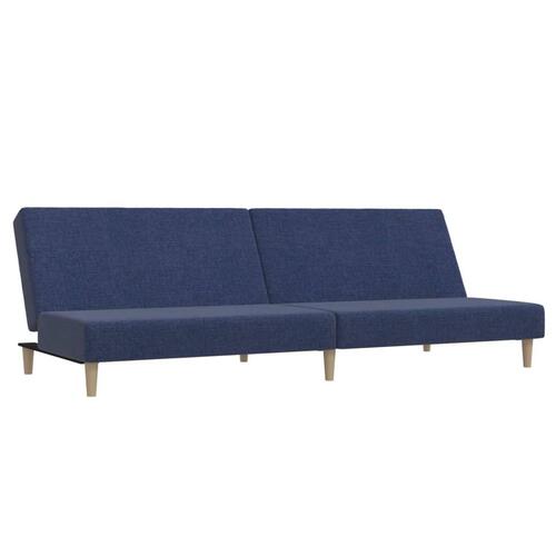 2-personers sovesofa stof blå