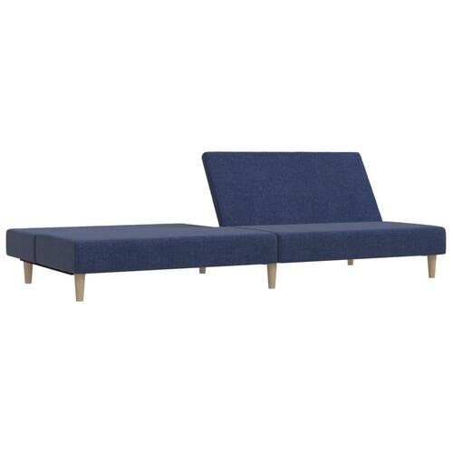 2-personers sovesofa stof blå