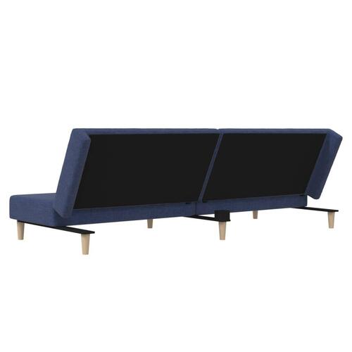 2-personers sovesofa stof blå