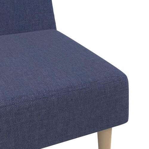 2-personers sovesofa stof blå