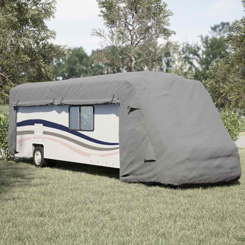 Autocamperovertræk 870 × 235 × 275 cm - grå, åndbart ikke‑vævet stof billede