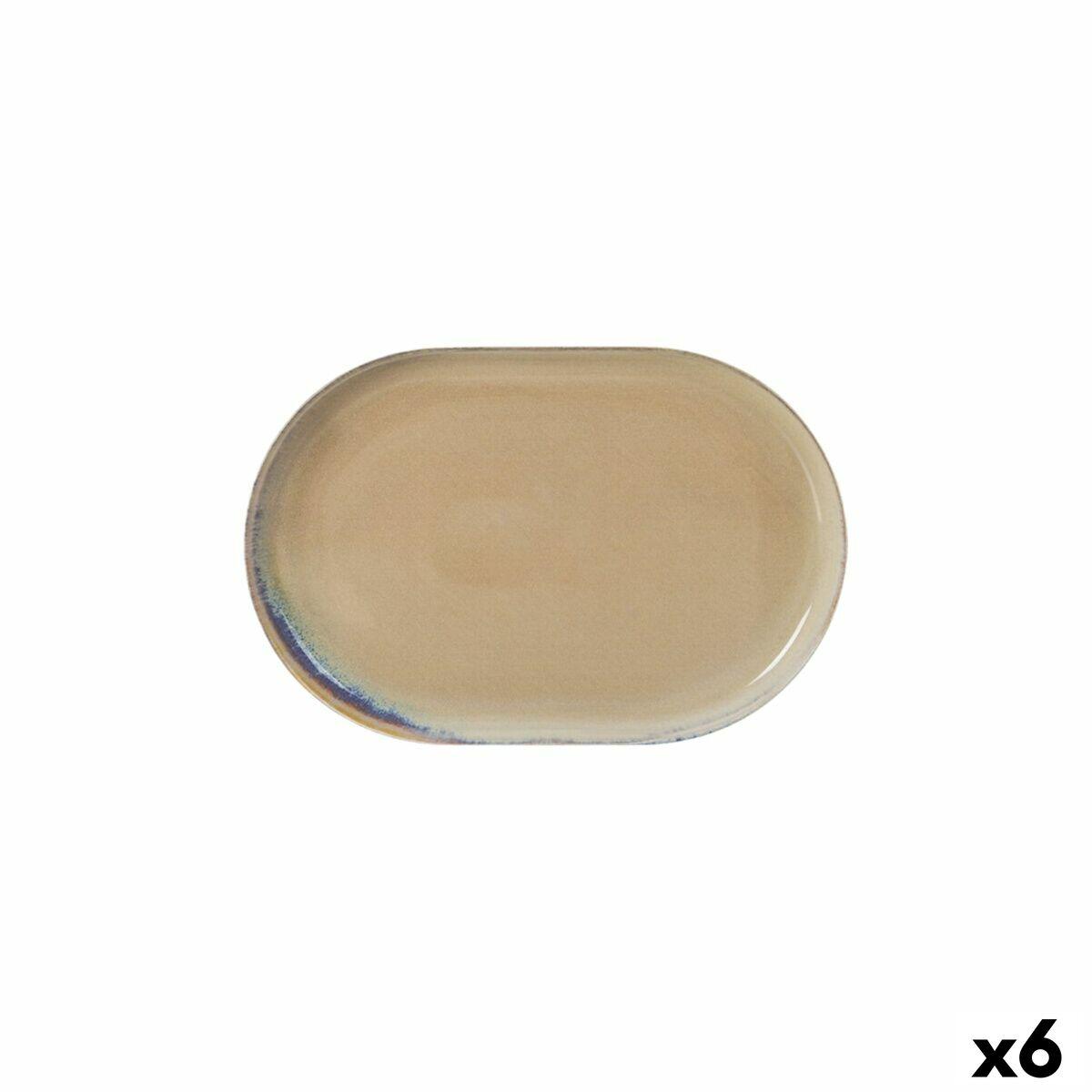 Cies serveringsfad, oval, brun - 20 × 13 × 2 cm (6 stk.)