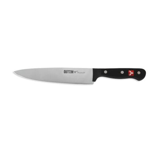 Køkkenkniv Quttin SYBARITE Sort Sølvfarvet 20 cm (8 enheder)