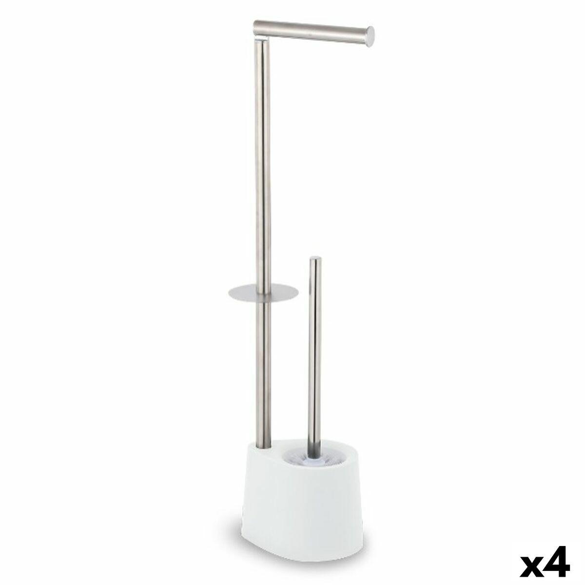 Confortime toiletpapirholder med toiletbørste, stål, 66 × 22 cm (4 stk.)