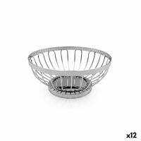 Brødkurv My Bar Sølvfarvet Metal 17,5 X 7 CM (12 enheder)