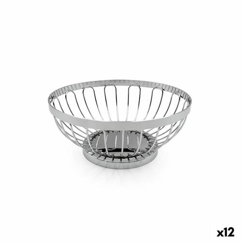 Brødkurv My Bar Sølvfarvet Metal 17,5 X 7 CM (12 enheder)