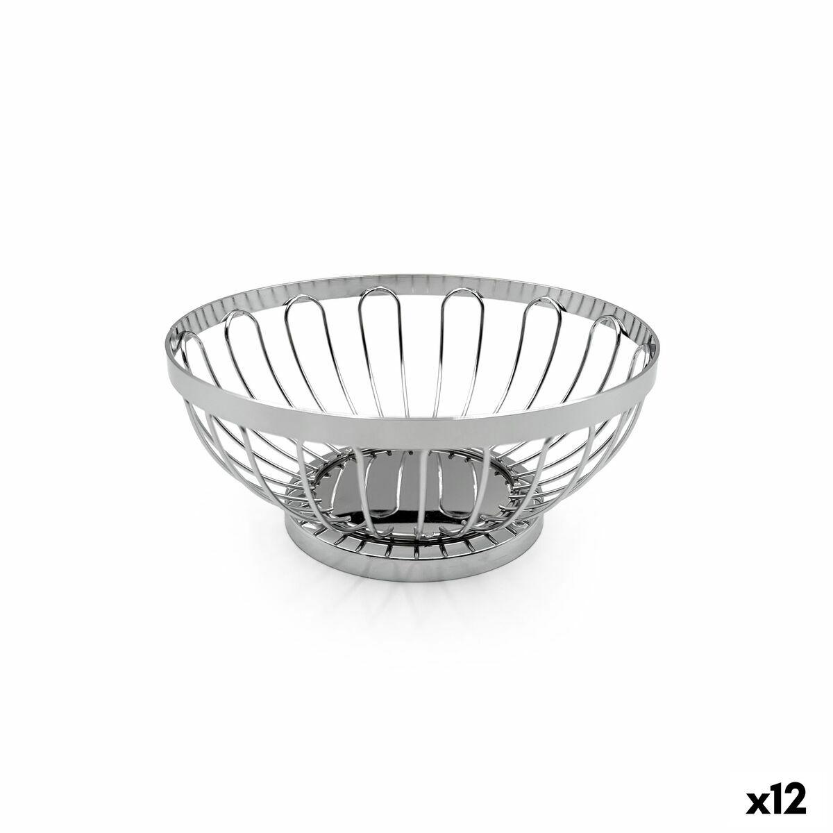 Brødkurv My Bar Sølvfarvet Metal 17,5 X 7 CM (12 enheder)