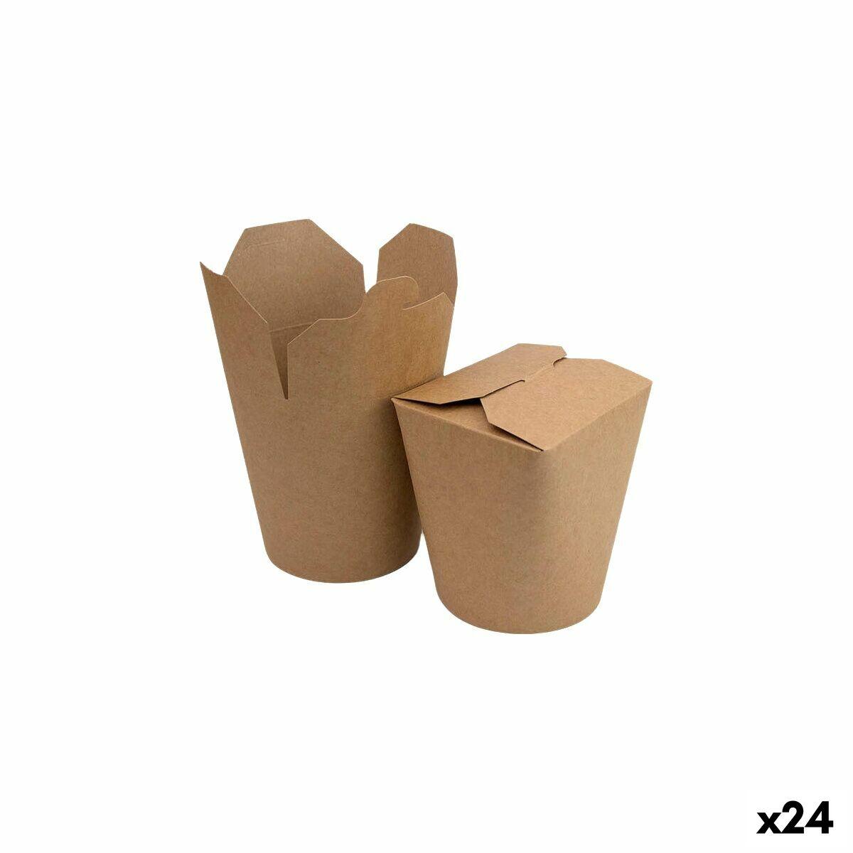 Algon madbeholdere i kraftpapir - 5 dele (24 enheder)