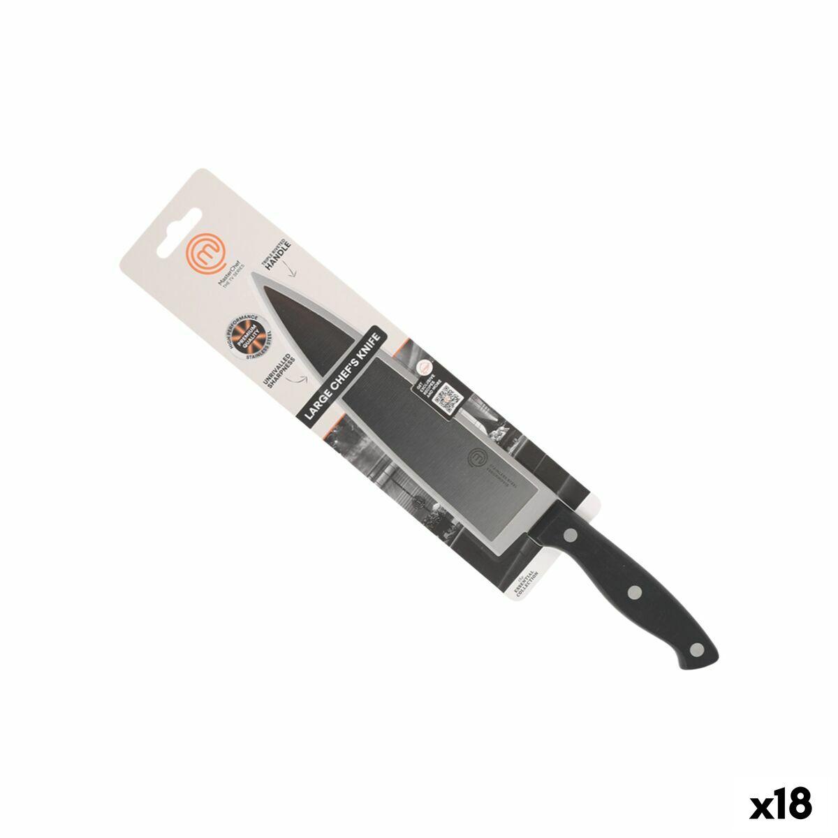 MasterChef kokkekniv 20 cm - sort/sølv (18 stk.)