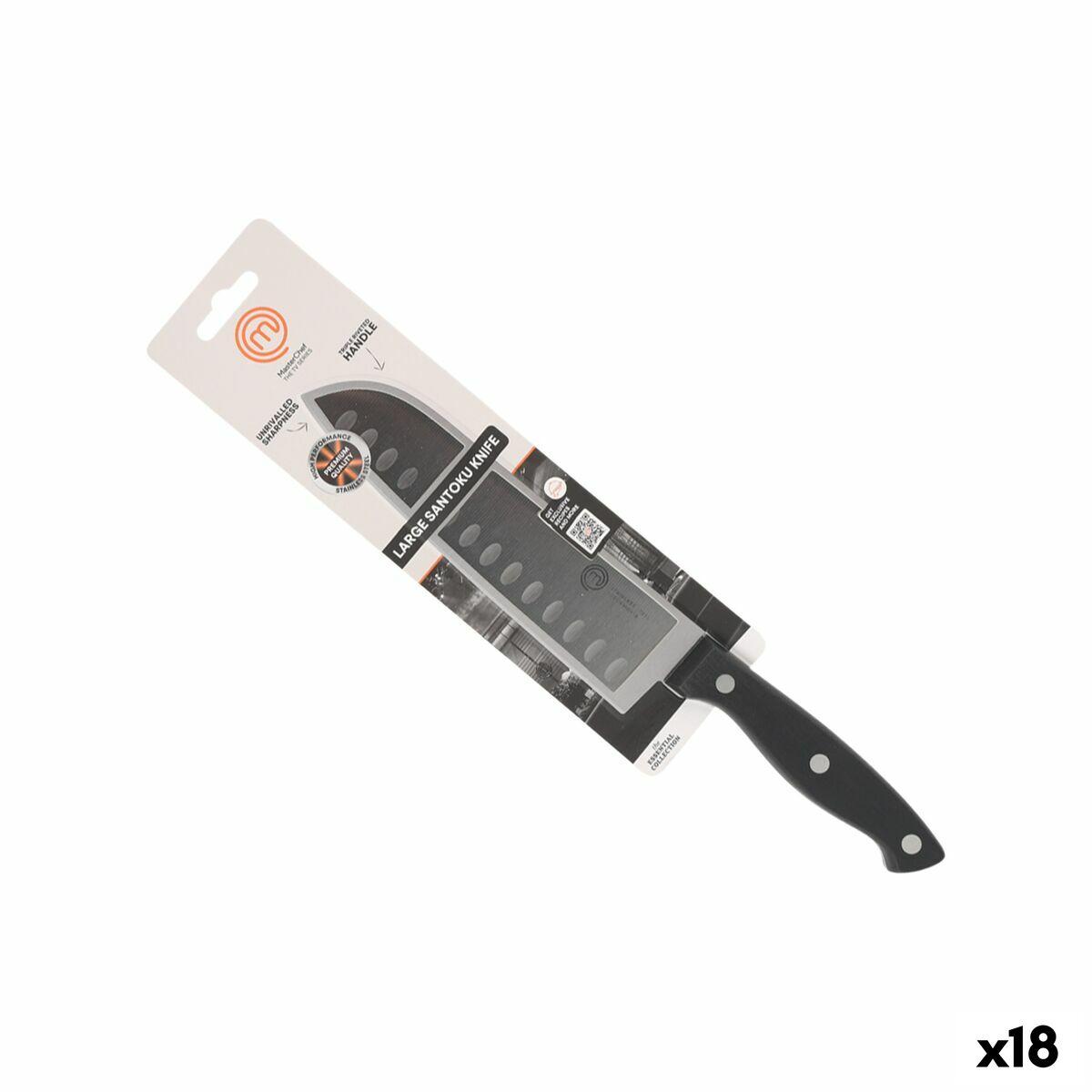 MasterChef kokkekniv - sort/sølv, 18 cm (18 stk.)