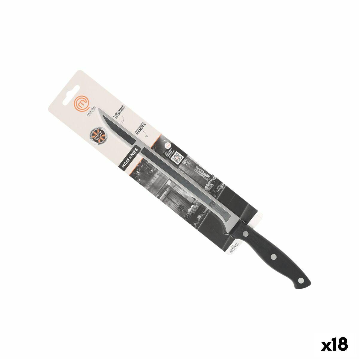 MasterChef skinkekniv 23 cm - sort/sølv (18 stk.)