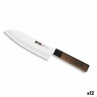 Køkkenkniv Quttin SANTOKU Takamura Brun Sølvfarvet 17 cm (12 enheder)