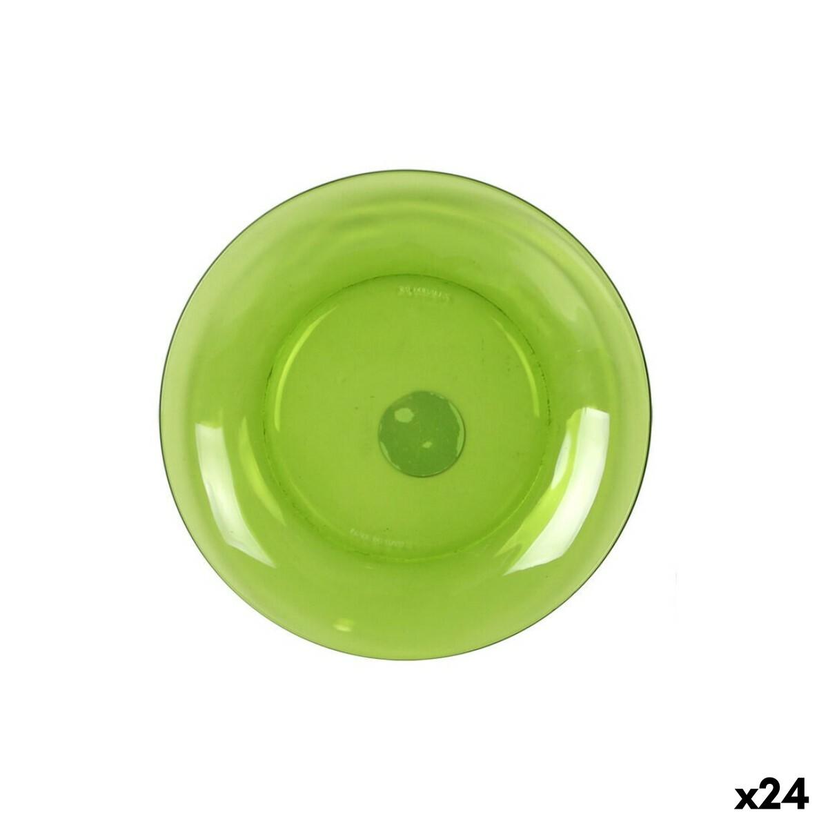 Desserttallerken Duralex Lys Ø 19 cm Grøn (24 enheder)