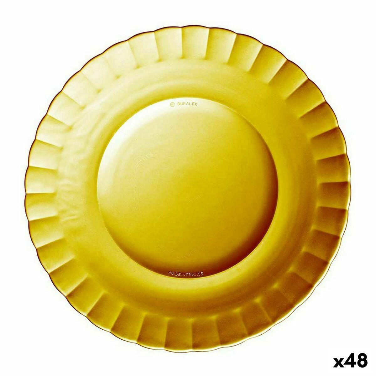 Middagstallerken Duralex Picardie krystal rav Ø 23 cm - 48 stk.