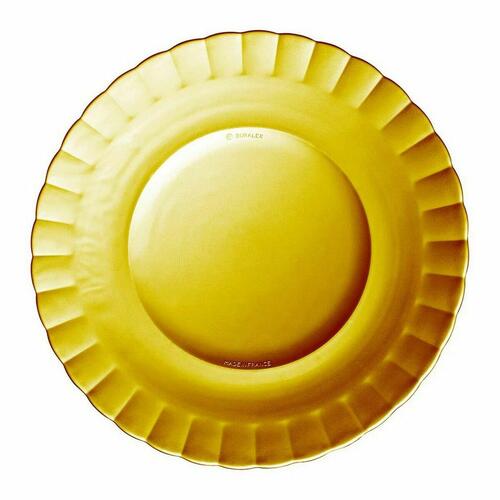 Flad Plade Duralex Picardie Krystal Rav Ø 26 cm (24 enheder)