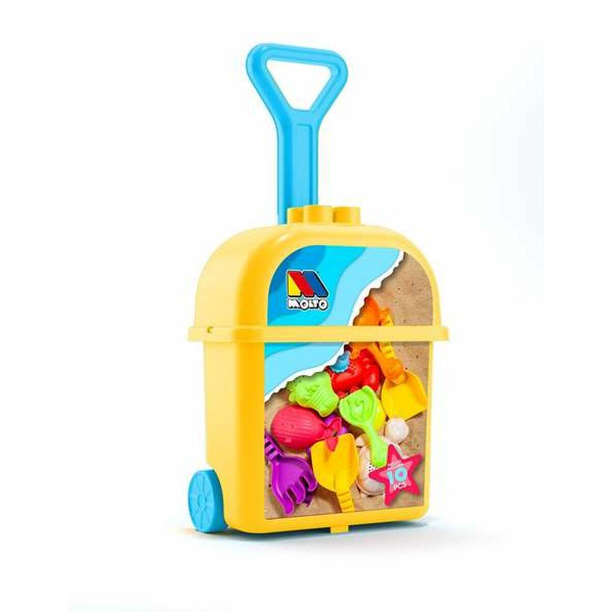 Moltó sandlegetøjssæt på hjul - strandlegetøj til børn
