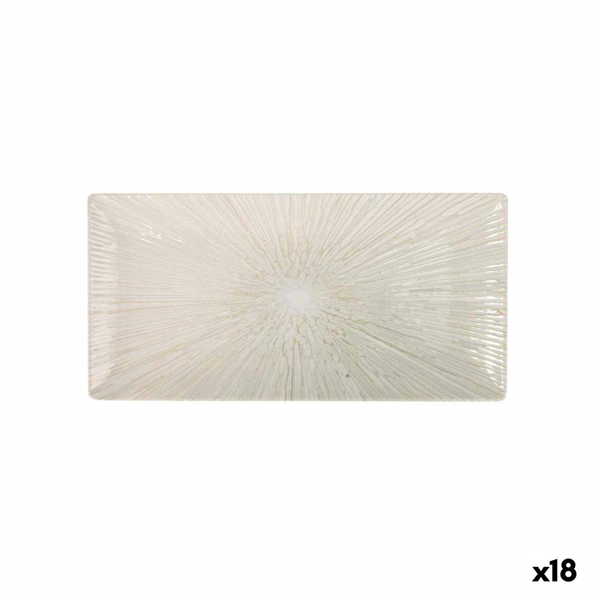 Anya serveringsfad, rektangulært 30 × 15 cm - hvid (18 stk.)