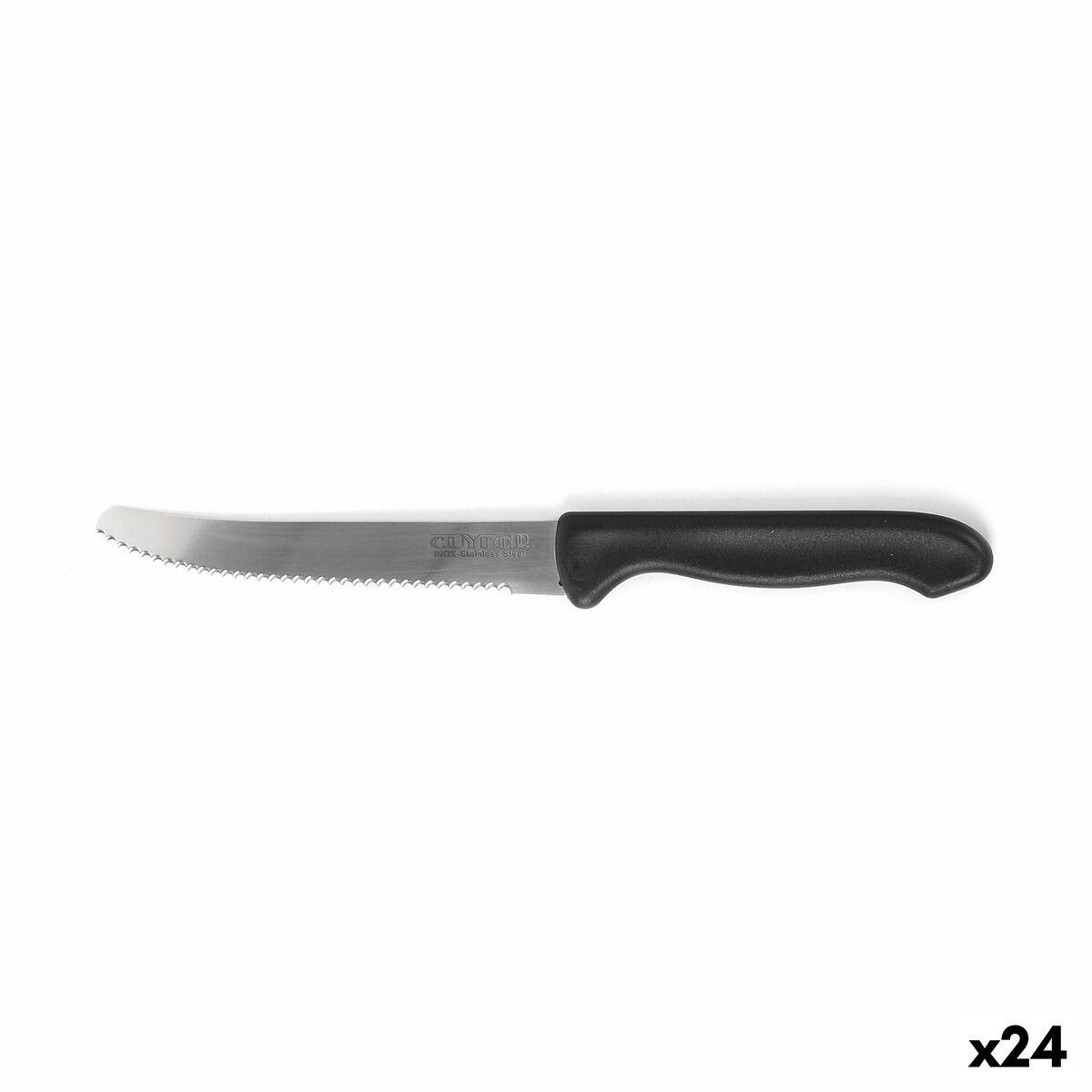 Cuyfor kødkniv sæt - sort/sølv, 12 cm, 6 dele (24 enheder)