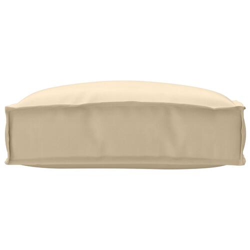 Udendørspude Beige Polyester 50 cm x 50 cm Vendbar Pude
