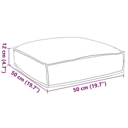 Udendørspude Beige Polyester 50 cm x 50 cm Vendbar Pude
