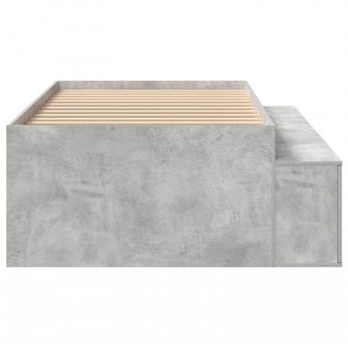 Opbevarings Sengestel Beton Grå 90x200 cm