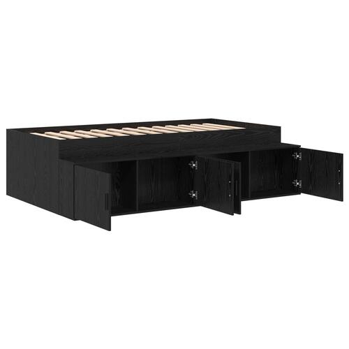 Opbevarings Sengestel Sort Eg 75x190 cm
