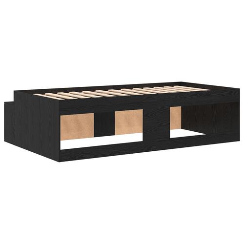 Opbevarings Sengestel Sort Eg 75x190 cm
