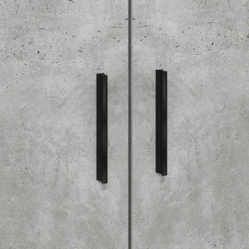 Opbevaringssengebeslag Beton Grå 75x190 cm