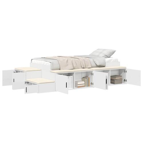 Opbevaringsseng Hvid 80x200 cm