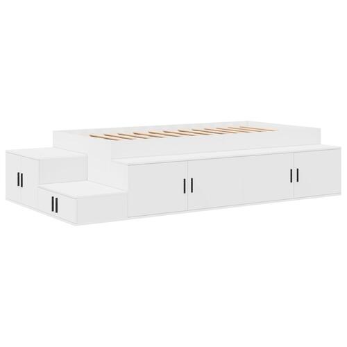 Opbevaringsseng Hvid 80x200 cm