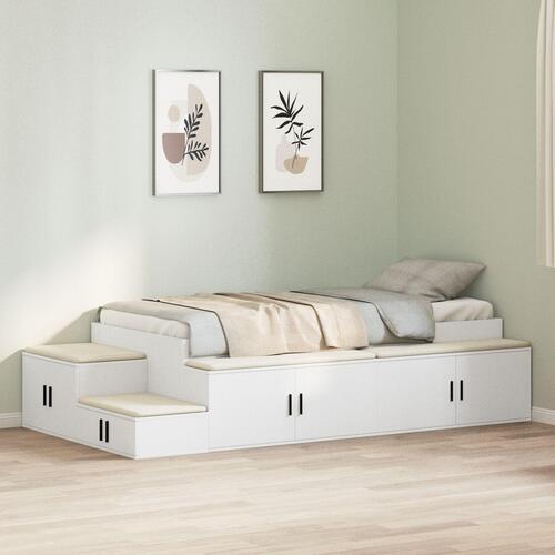 Opbevaringsseng Hvid 80x200 cm