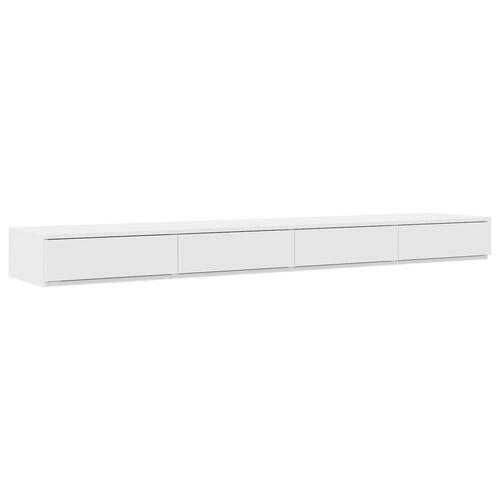Opbevarings sengestel Hvid Konstrueret træ 236,5 x 200 x 31,5 cm