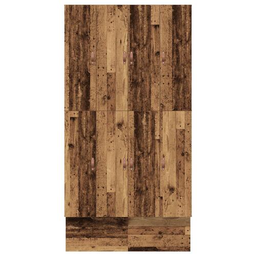 Opbevarings seng rammme gamle træ 120x200 cm