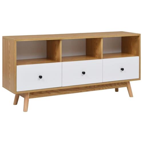 Tv-skab i MDF 120 x 30 x 58 cm hvid
