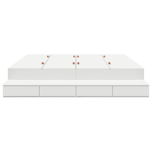 Seng Ramme Hvid Konstrueret træ 180 x 200 x 31.5 cm