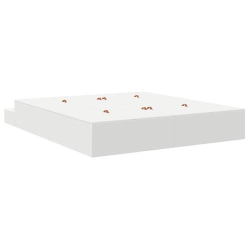 Seng Ramme Hvid Konstrueret træ 180 x 200 x 31.5 cm