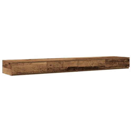 Opbevarings Seng Ramme Brun Konstrueret træ 180 x 200 x 31.5 cm