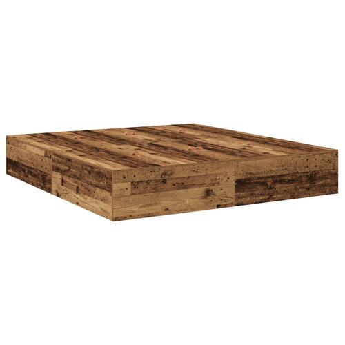 Opbevarings Seng Ramme Brun Konstrueret træ 180 x 200 x 31.5 cm
