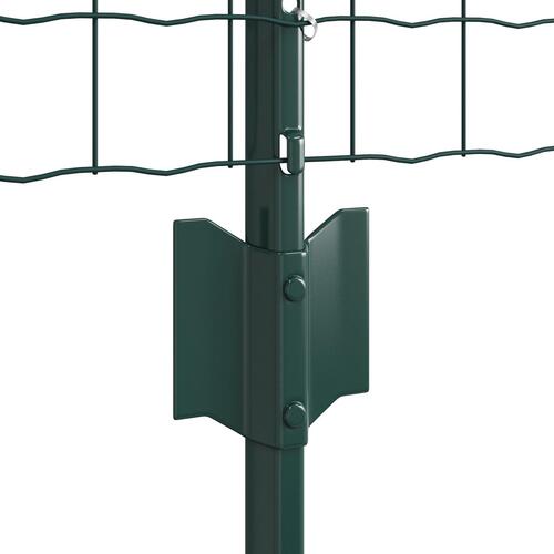 Euro hegn rulle Sæt med 3 Grøn PVC-belagt stål 50 x 0.4 m